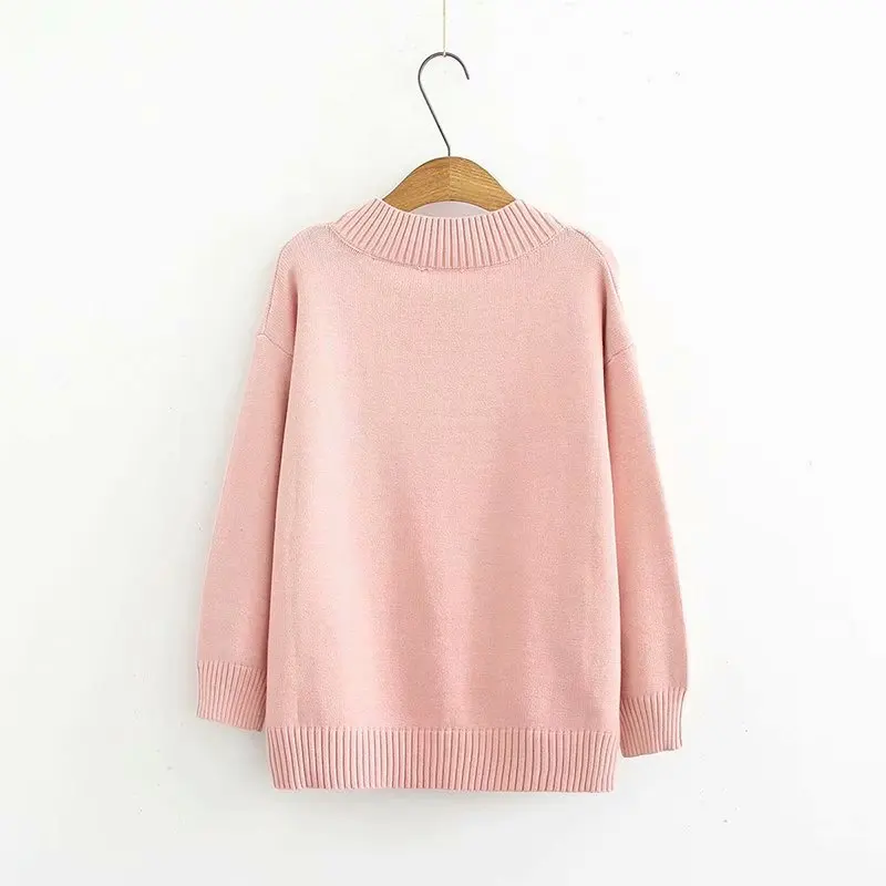 V-neck Sweater Women Long Sleeve Pullover Casual Solid Basic Sweater Autumn Spring Winter KKFY2520 V-neck Sweater Women Long Sleeve Pullover Casual Solid Basic Sweater Autumn Spring Winter KKFY2520