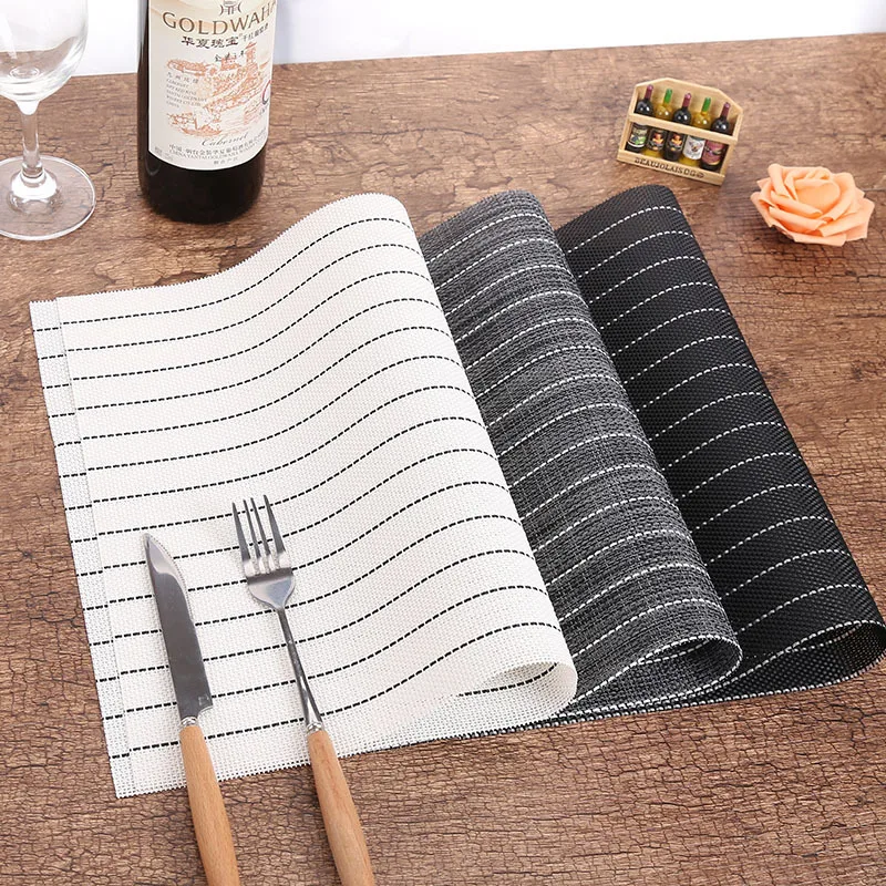 Chic Tableware Pad Dining Table Mat Heat Insulation Non-Slip Simple Placemats Disc White Pads Bowl Coaster Kitchen Accessories