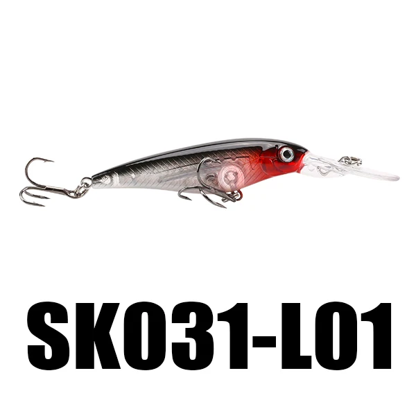 SeaKnight SK031 1 шт. Suspending Minnow 5,9 г 60 мм 1,2 м прижимная приманка с язычком, для мелкой рыбы 3D глаза Розничная приманка озеро, речная Рыбалка - Цвет: Красный