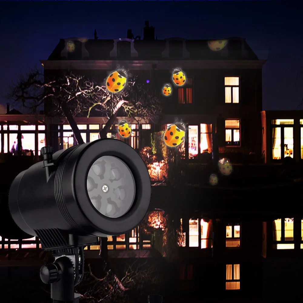 Водонепроницаемый светодиодный проектор 14 узоров лампа для дискотеки звезда
