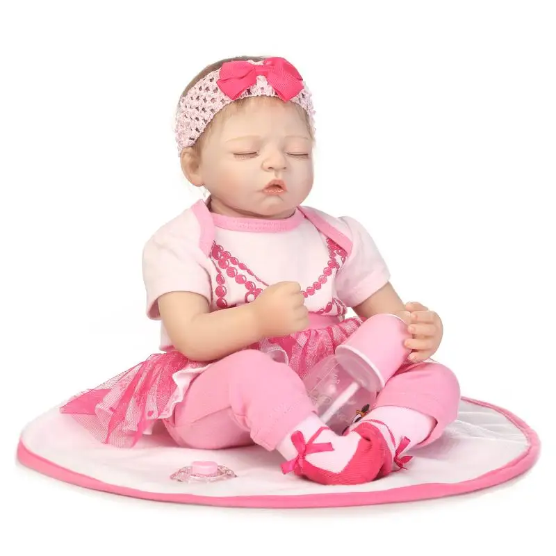 Nicery 20-22 дюйма 50-55 см Bebe Reborn Doll Мягкая силиконовая игрушка для мальчиков и девочек