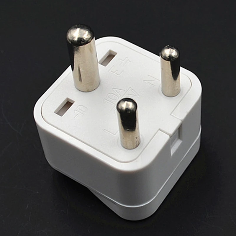 

1PC White black S.Africa Converter AU UK US EU To Small South Africa Plug AC Power Outlet Adapter Socket Nepal India Sri Lanka