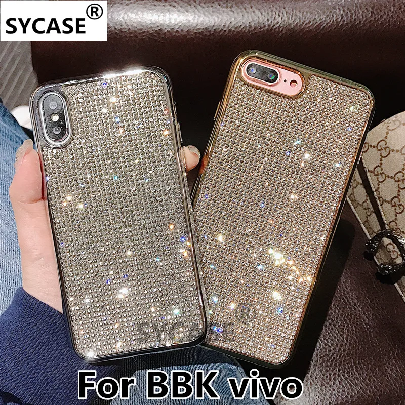 SYCASE модные роскошные алмаз корпус для вспышки BBK vivo Y66 Y67 Y85 Y97 X9 X21i X21 UD X23 случае