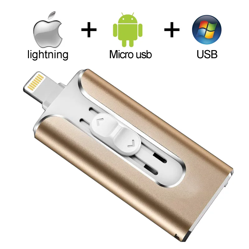 

USB Flash Drive USB Pendrive for iPhone Xs Max X 8 7 6 iPad 16/32/64/128 GB Memory Stick USB Key MFi Lightning Pen drive 256gb