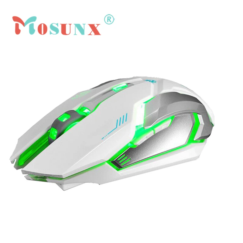 Rechargeable X7 Wireless Silent LED Backlit USB Optical Ergonomic Gaming Mouse
