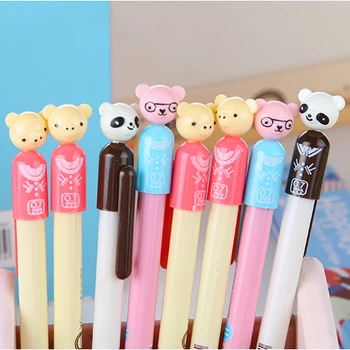 

50pcs cute mechanical pencils lead 0.7mm kawaii panda bear automatic pencils for kids school stationary cartoon korean stylo
