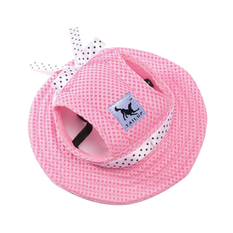 Pink Новая собака дышащая солнцезащитная Кепка Мода Pet Кепки Лидер продаж, ПЭТ товары для собак, кошек, щенков котенка Милая шапочка Прямая поставка с фабрики - Цвет: Pink