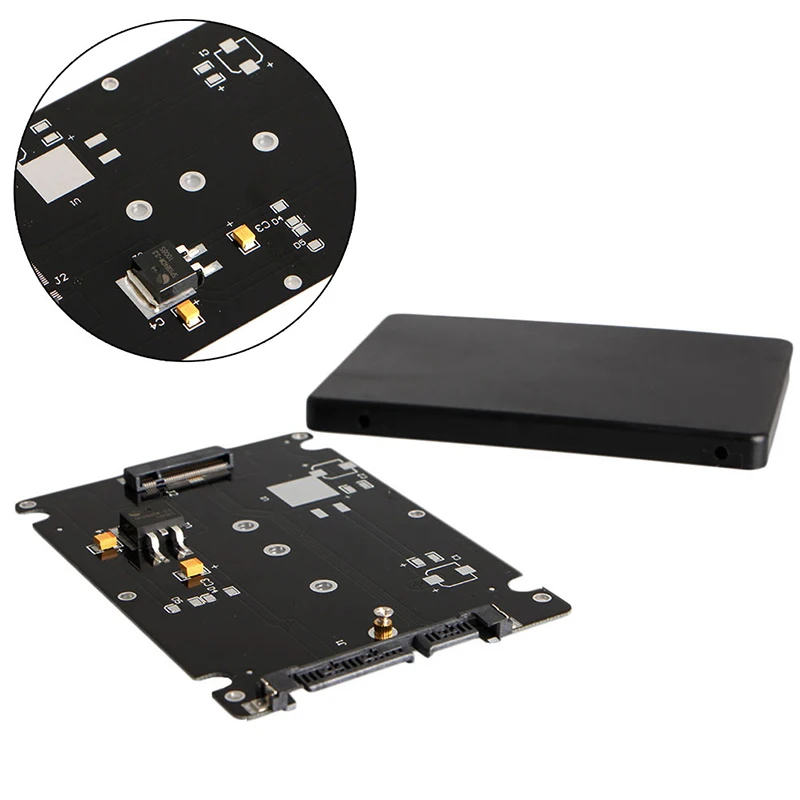 

B+M Key Socket 2 M.2 NGFF (SATA) SSD to 2.5 SATA Adapter Card with Case New T3LB