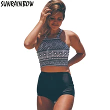 2017 font b Bikinis b font Women Swimwear High Waist Swimsuit Plus Size Swimwear Push Up
