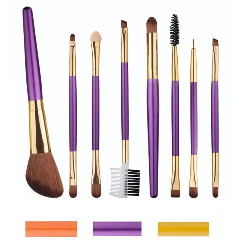 

GUJHUI   8PCS  Make Up Foundation Double Head Eyebrow Eyeliner Blush Cosmetic Concealer Brushes Dec.14