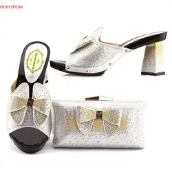 Doershow Обувь и комплекты с сумкой для женская обувь и сумка в комплекте Италия новый Обувь в африканском стиле и сумка в комплекте для Для
