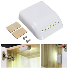 3 pces led sensor de luz móveis armário dobradiça ferragem para armário armário de cozinha