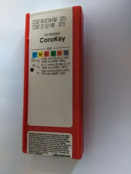 

10PCS CARBIDE INSERT CCMT060204-KM 3215