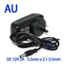 AC 100-240V to DC 12V 2A Switch Switching Power Supply Converter Adapter EU UK US AU 5.5mm*2.5mm Plug Free Shipping ► Photo 3/6