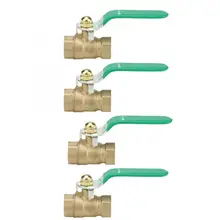 Латунная Труба фиксированный шаровой клапан двухсторонний шаровой клапан запорный клапан Женский к женской резьбе