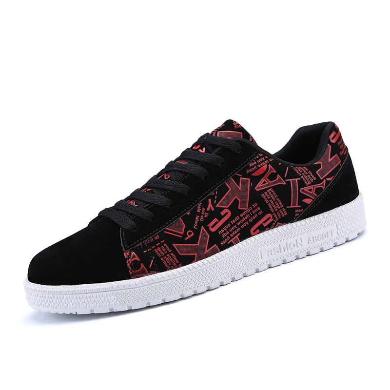 La bai Chaussures Respirant Casual Mode À red Noir Confortable Sneakers Hei Toile Sauvage Marée Nouvelle Personnalité Étudiants Hommes TXxqUt