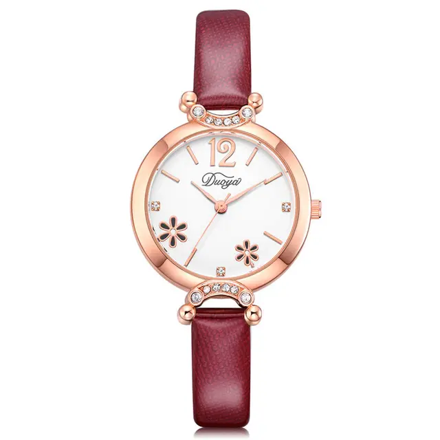 Fashion Quartz Watch Women Girl Roman Flower Leather Band Wrist Bracelet Watches Fashion Quartz Watch Women Girl Roman Flower Leather Band Wrist Bracelet Watches