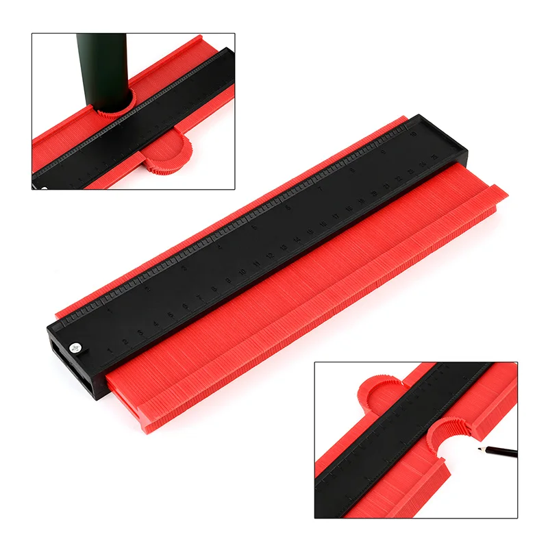 

Aluminum alloy inner frame 10 Inch contour profile gauge Plastic Profile Gauge Profile red