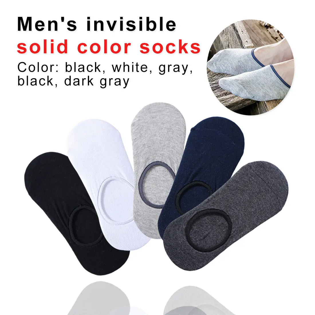 

Men Ankle Socks Brand Quality Polyester Summer Mesh Thin Boat Socks For Male White Black Gray Color Short Socks Calcetines