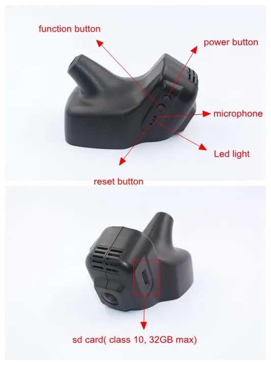Car DVR With Motion Detection And Wifi Car Camcorder 1080P Dash Cam with Camera vehicle DVR Car Black Box For VW Free Shipping