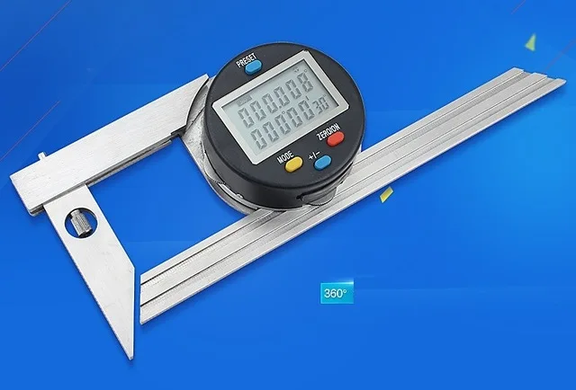 

300MM 360 degree digital electric stainless steel protractor universal woodworker meter goniometer angle square gauge tool angle