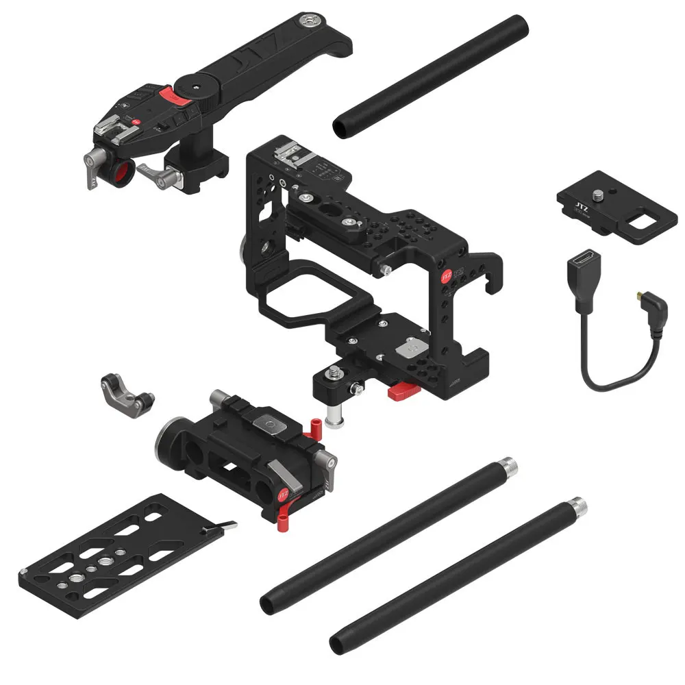 JTZ DP30 камера клетка опорная пластина Rig+ цифровой электронный контроль ручка для SONY A7 и A7II A7R A7S