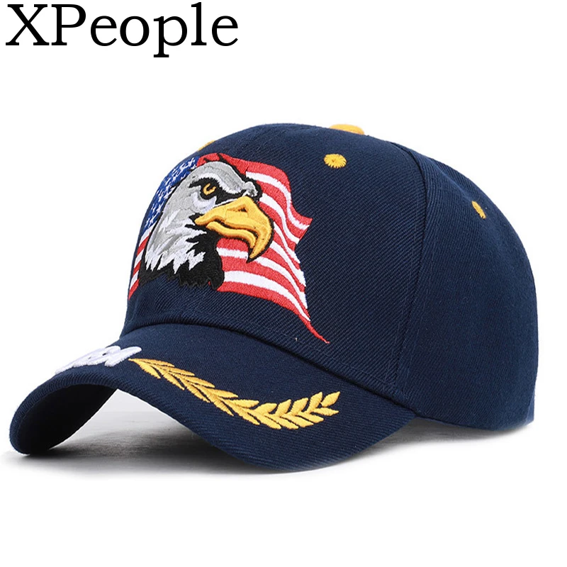 

XPeople Patriotic American Flag Design Baseball Cap USA 3D Embroidery