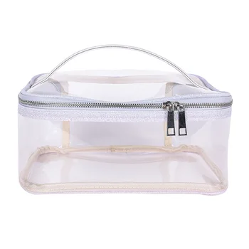 

TPU Transparent Makeup Bags and Cases Large Capacity Cosmetic Case Multifunction Waterproof Lady Finishing and Collecting Bag