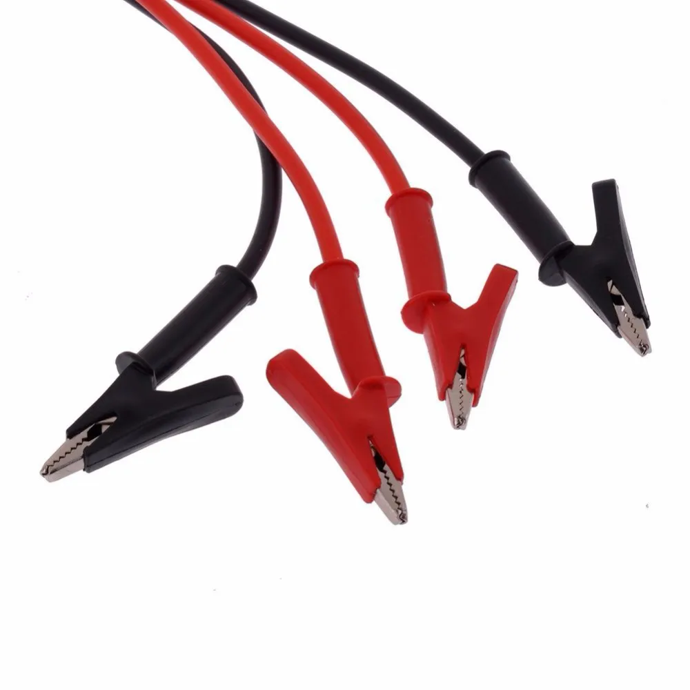 4pairs Silicone High Voltage Alligator Clip to Alligator Clip Test Leads Cable 