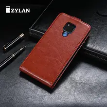 ZYLAN роскошный откидной кожаный чехол-подставка для телефона HUAWEI mate 20X Черный Коричневый и подарок