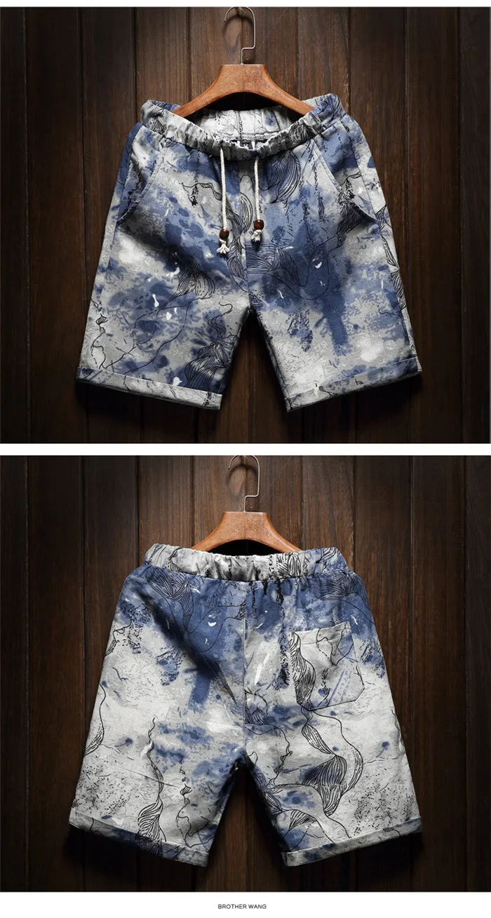 Women's Fantastic Elastic Waist Floral Printed Shorts-Style