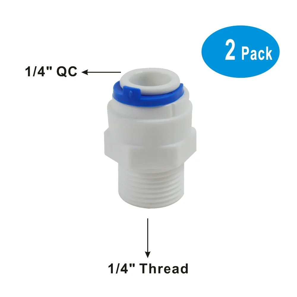 Buy Quick Connector 1/4" Thread Male to 1/4" Quick Connect Tube Parts for Water