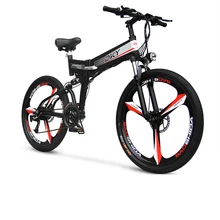 48V fold electric mountain bike 26inch 3spokes wheels 250w rear motor 24 speed MTB ebike pas