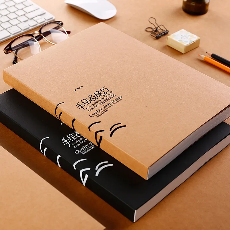 

Hand Travel Sketch Basis Pen Sketch Will Illustrated Book A4a3 Thickening Sketch Basis Painting Basis Blank Draw Notebook