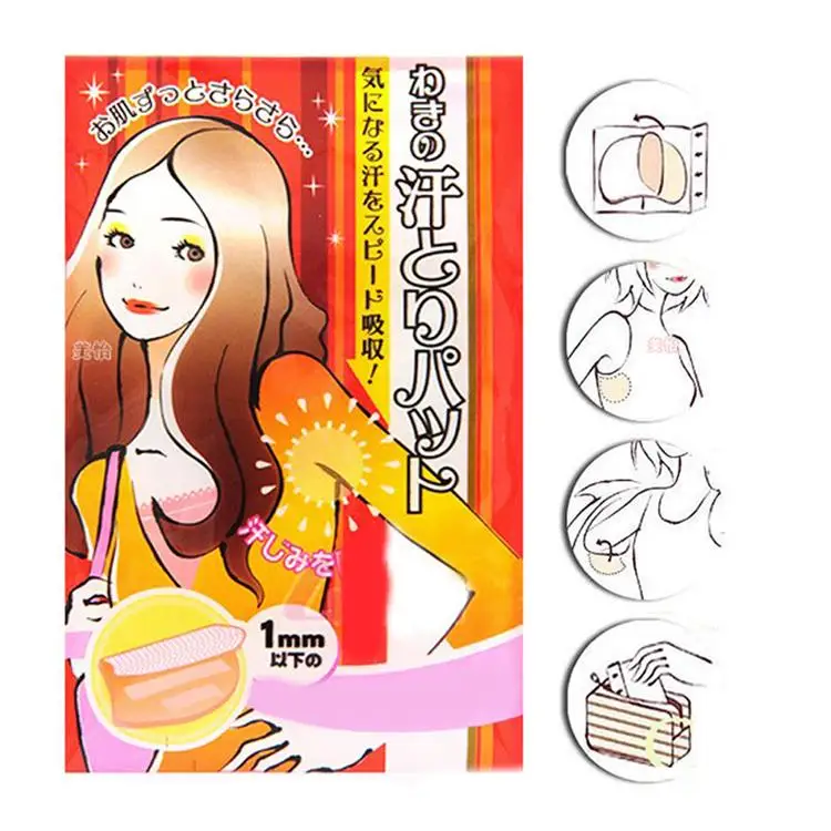 

New Fashion Style Easy Effectively Absorb Sweat Two Pieces Ultra-thin Absorbent Underarm Antiperspirant Stickers Drop Shopping