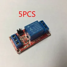 В 5 шт. 1 канал 12 В релейный модуль щит с оптопара поддержка высокого и низкого уровня триггера модуль питания для Arduino