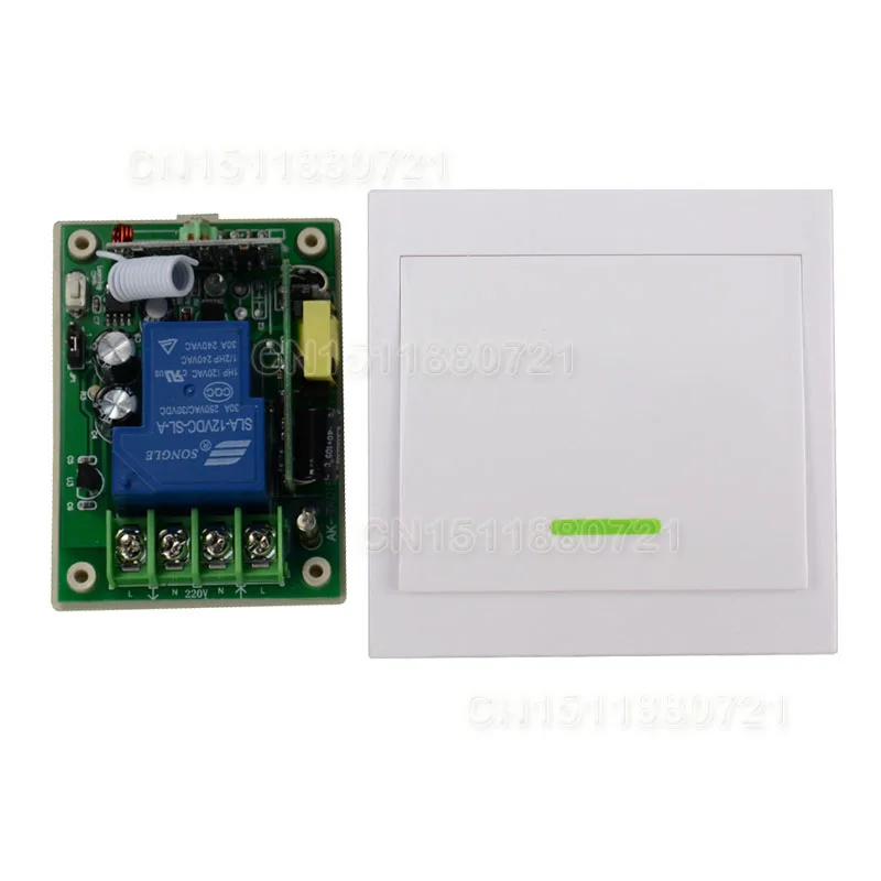 

AC85V- 250V 110V 220V 3000W RF Wireless Remote Control Switch System For Smart Home Light With Wall Transmitter