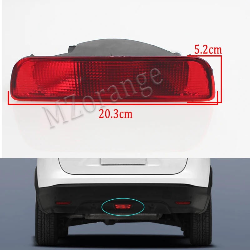 

Car rear bumper fog lamp Reverse Brake Reflector Light For Nissan Qashqai 2007 2008 2009 2010 2011 2012 2013 2014 2015 no bulb
