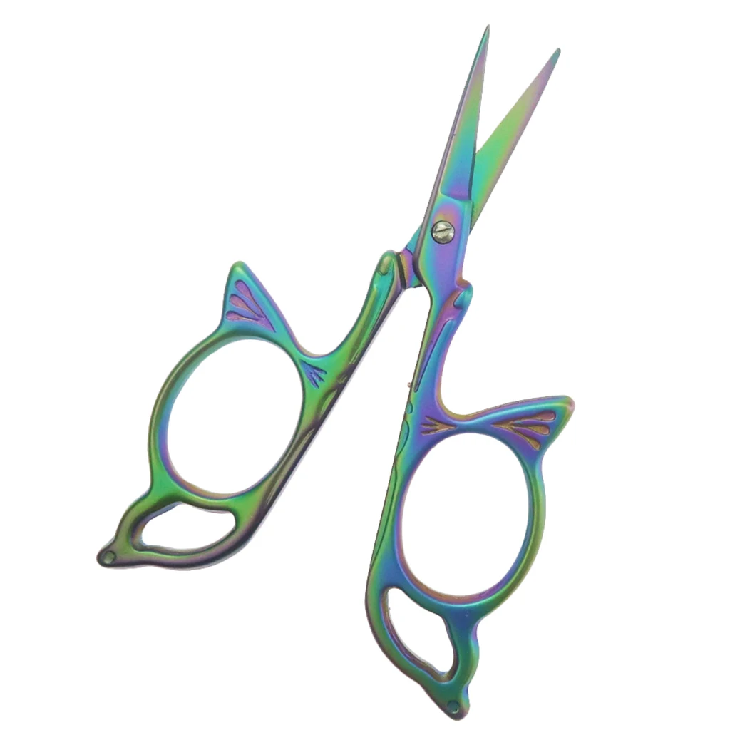 2pcs Vintage Butterfly/Gourd Embroidery Sewing Shears Cross Stitch Scissors