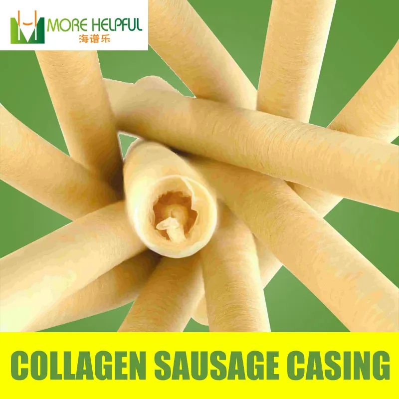 No.1 Seller Edible sausage Meat Filling Skin 42 Meters 3pcs/lot Diameter 26mm halal Collagen casing sausage cover cooking tools