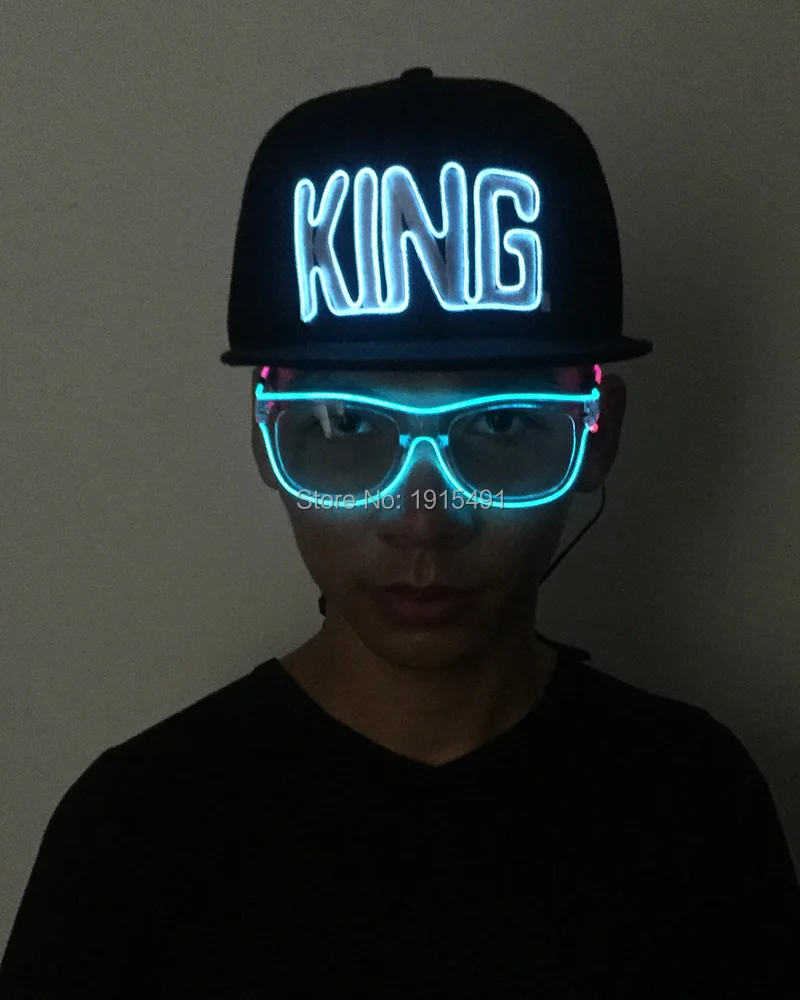 Бренд новейший EL Wire хип хоп любителей Snapback шляпа светодиодные лампы освещение