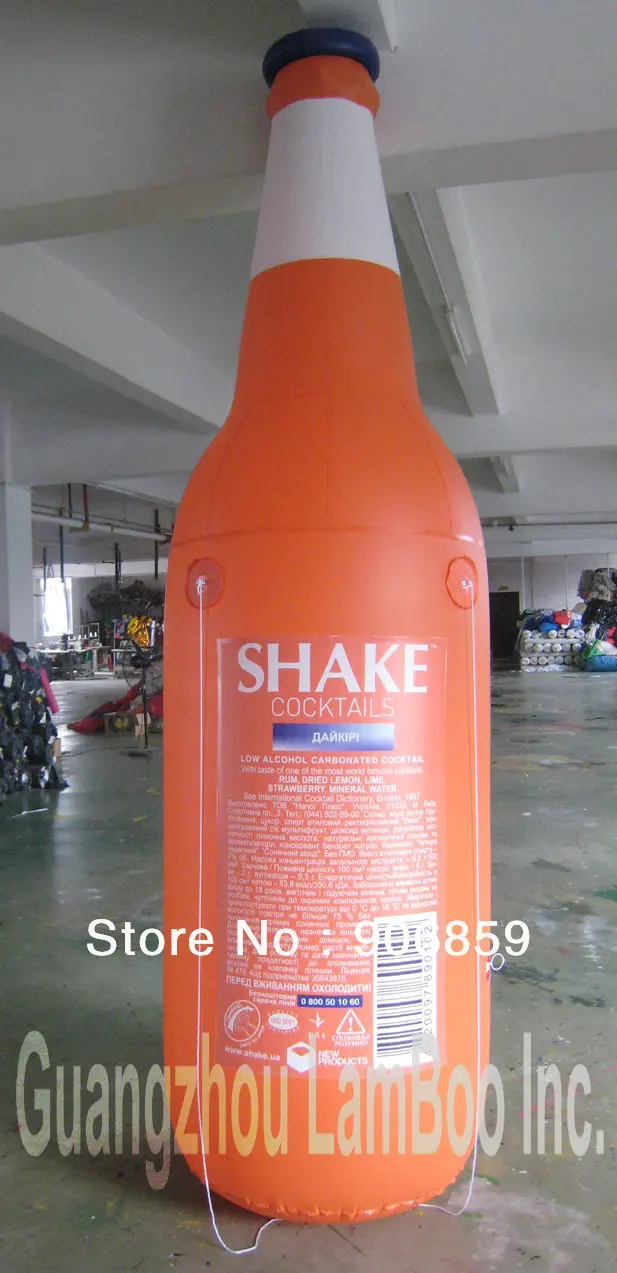 

HOT Inflatable 3.5m Tall Bottle Shape with printing on both sides/Good for Advertisement & Promotion/Different shape can be made