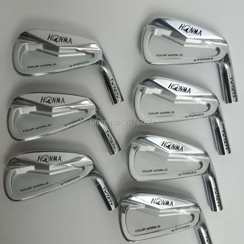 Железные клюшки для гольфа HONMA 727 v iron group 4-10 w(7 шт.) Стальной вал для гольфа и головка для гольфа