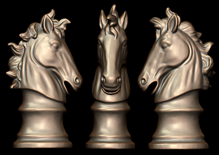 caballo 3d modelo STL para CNC 088 Router grabador de talla aparato de alivio tipo