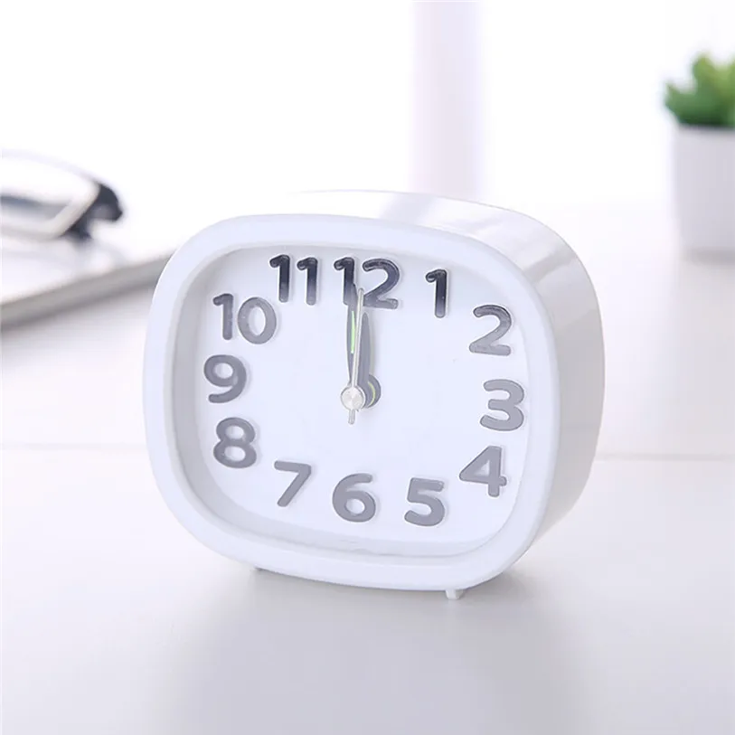 Rectangle Small Bed Compact Quartz Student's Beep Alarm Clock Cute Student Convenience Table Alarm Clock Travel 40FB01 Rectangle Small Bed Compact Quartz Student's Beep Alarm Clock Cute Student Convenience Table Alarm Clock Travel 40FB01