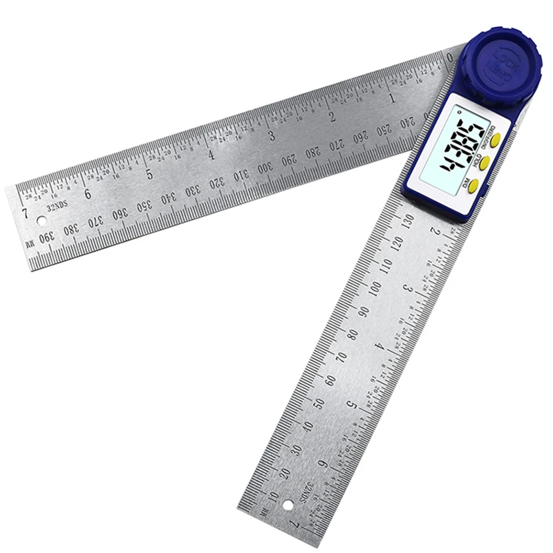 

0-200mm Stainless Steel Digital Meter Angle Inclinometer Digital Angle Ruler Electron Goniometer Protractor Angle Finder