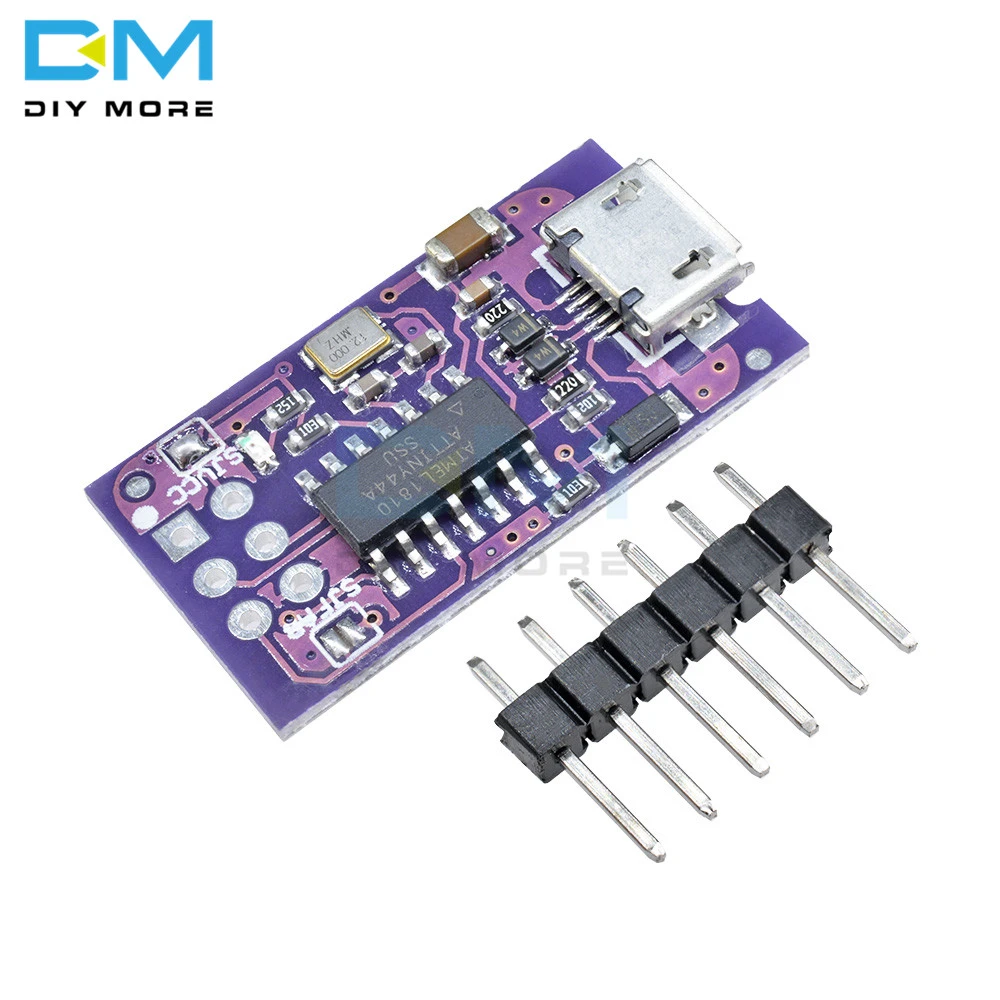 Micro Usb Attiny44 Attiny45 Attiny85 Usbtinyisp Programmer Module For ...
