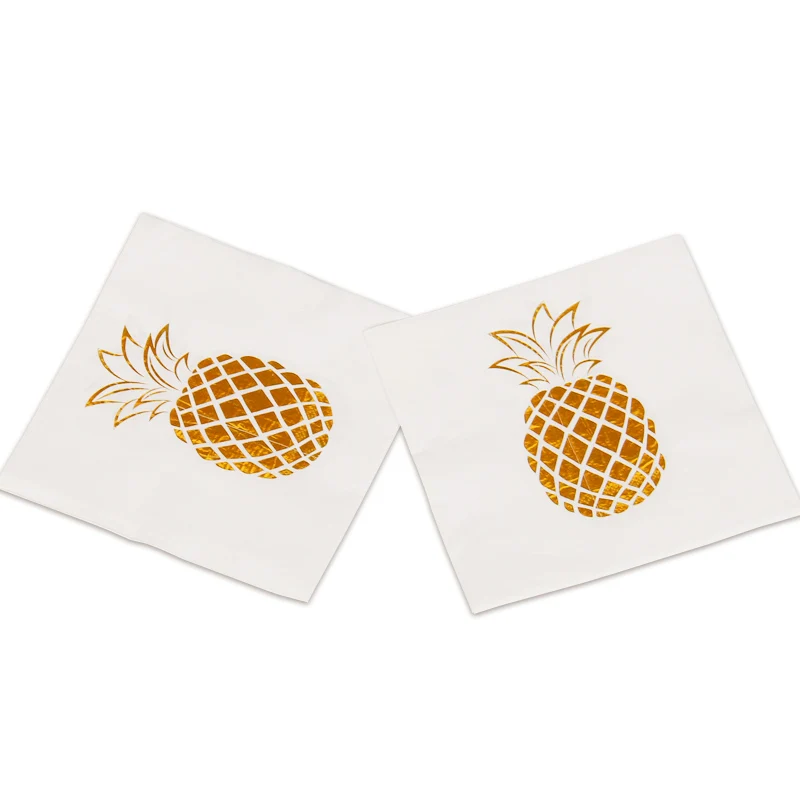 

20pcs Summer theme party Pineapple paper napkin children favor paper towel Wedding kids Birthday Party Decoration supplies