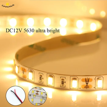 

Super Bright SMD 5630 Led Strip Light 60leds/m Waterproof Flexible Tape 5m 300Led DC 12V Rope Ribbon String Lamp Home Decoration