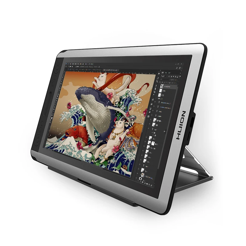 HUION kamvas gt-156hd V2 ручка графический планшет Планшеты Мониторы цифровой Графика Мониторы рисунок Мониторы IPS HD ЖК-дисплей Мониторы